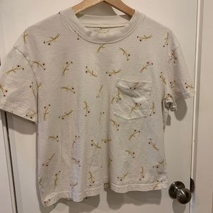 Madewell Cropped Flower Tee